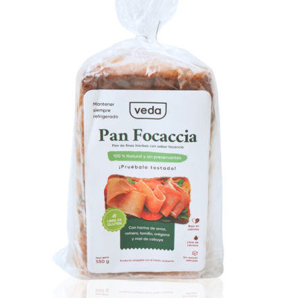 Pan de Focaccia Libre de Gluten 550g